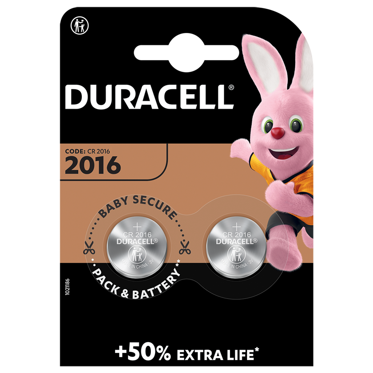 Duracell DL2016 Pack of 2